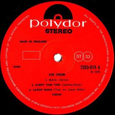 Vinyl Label Side A