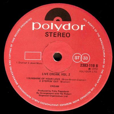 Vinyl Label Side B